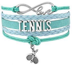 Браслет Infinity Love Tennis Racket Wrap Bracelet light aqua