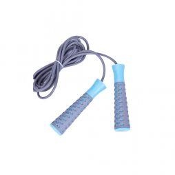 Скакалка LiveUp PVC JumpRope grey/blue
