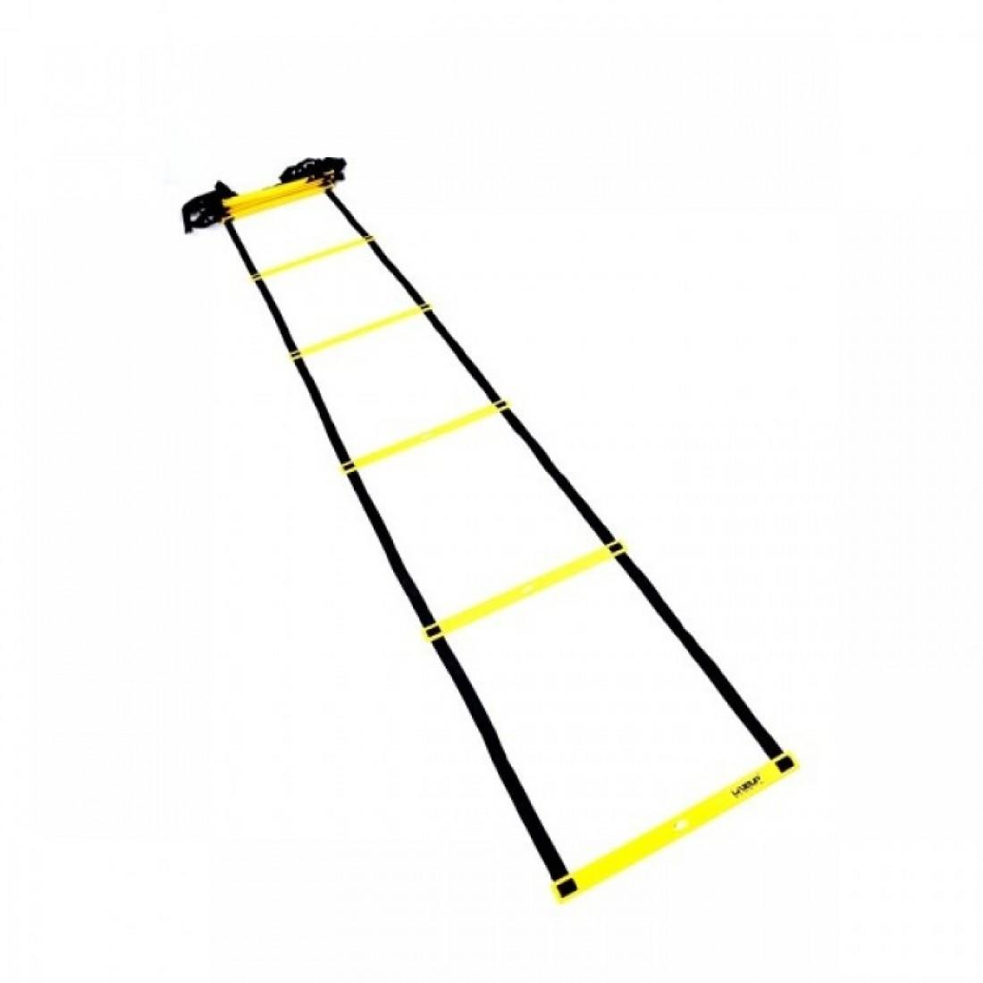 Координаційна драбинка LiveUp Agility Ladder (4 m) black/yellow