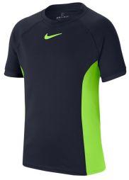 Тенісна футболка дитяча Nike Court Dry T-Shirt Boy obsidian/ghost green Тенісна футболка дитяча Nike Court Dry T-Shirt Boy obsidian/ghost green