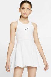 Тенісне плаття для дівчаток Nike Court Dry Dress white/black Тенісне плаття для дівчаток Nike Court Dry Dress white/black