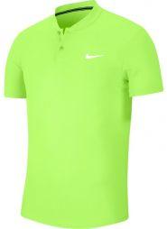 Теннисная футболка мужская Nike Court Dry Blade Polo ghost green/white