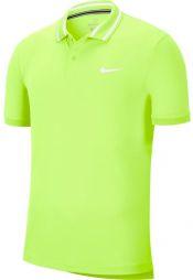 Теннисная футболка мужская Nike Court Dry Pique Polo ghost green/white/white