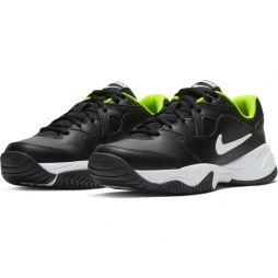 Дитячі тенісні кросівки Nike Jr Court Lite 2 black/white/volt Дитячі тенісні кросівки Nike Jr Court Lite 2 black/white/volt