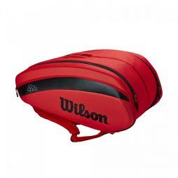 Теннисная сумка Wilson Federer DNA 12 Pk Bag red/black