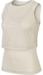 Тенісна майка жіноча Nike Court Elevated Essential Dry Tank light orewood brown/white