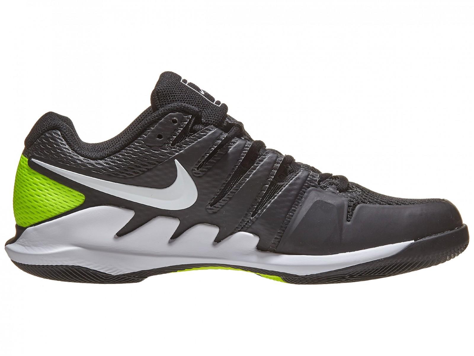 Теннисные кроссовки мужские Nike Air Zoom Vapor X black/white/volt