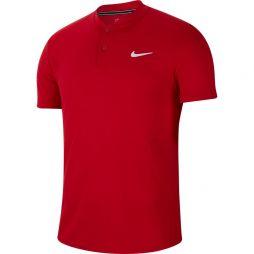 Тенісна футболка чоловіча Nike Court Dry Blade Polo gym red/white