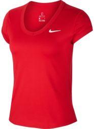 Тенісна футболка жіноча Nike Court Top gym red/gym red/white
