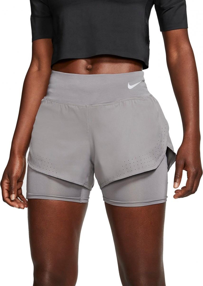 Теннисные шорты женские Nike Eclipse Women's 2in1 Short silver
