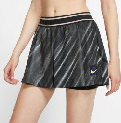 Тенісні шорти жіночі Nike Court Slam Short NY off noir/black/court purple/volt