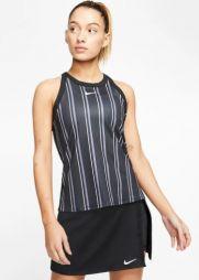 Тенісна майка жіноча Nike Court W Printed Dry Tank black/white