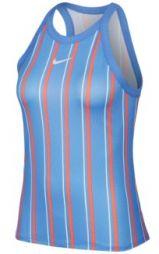 Тенісна майка жіноча Nike Court W Printed Dry Tank royal pulse/white