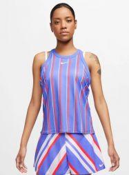 Тенісна майка жіноча Nike Court W Printed Dry Tank royal pulse/white