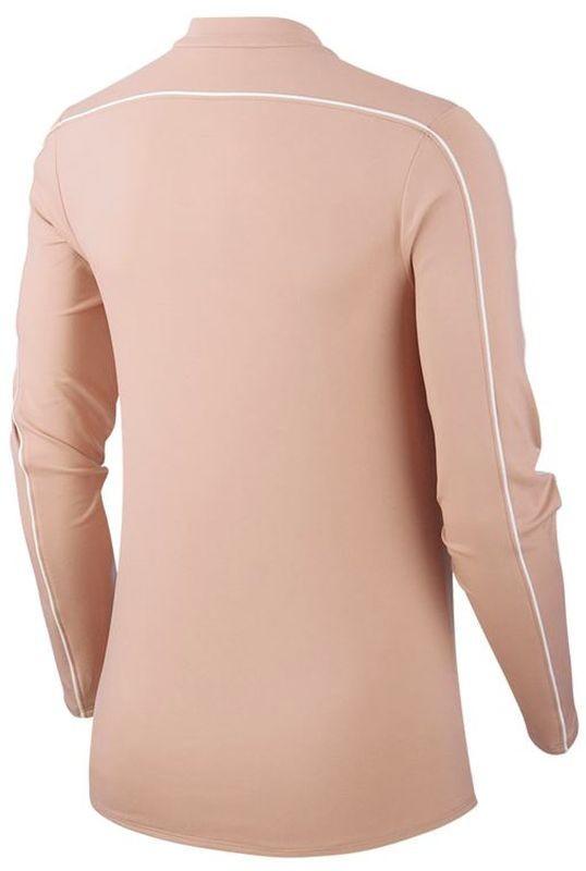 Тенісна футболка жіноча Nike Court Women Dry 1/2 Zip Top washed coral/white/white/white