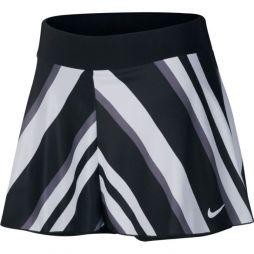 Тенісна спідничка жіноча Nike Court Flouncy Printed Skirt black/white