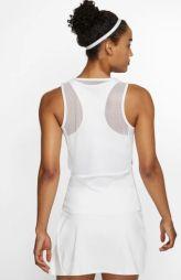Тенісна майка жіноча Nike Court Elevated Essential Dry Tank white/black