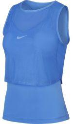 Тенісна майка жіноча Nike Court Elevated Essential Dry Tank royal pulse/white