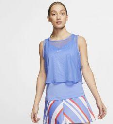 Тенісна майка жіноча Nike Court Elevated Essential Dry Tank royal pulse/white