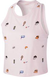 Тенісна майка жіноча Nike Court Tank Crop Court pink foam