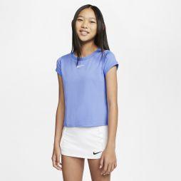 Тенісна футболка дитяча Nike Court G Dry Top SS royal pulse/white Тенісна футболка дитяча Nike Court G Dry Top SS royal pulse/white
