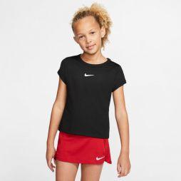 Тенісна футболка дитяча Nike Court G Dry Top SS black/white Тенісна футболка дитяча Nike Court G Dry Top SS black/white