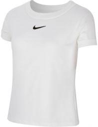 Тенісна футболка дитяча Nike Court G Dry Top SS white/black Тенісна футболка дитяча Nike Court G Dry Top SS white/black