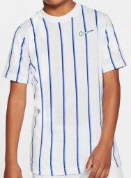 Тенісна футболка дитяча Nike Court DB Tee Team B white Тенісна футболка дитяча Nike Court DB Tee Team B white