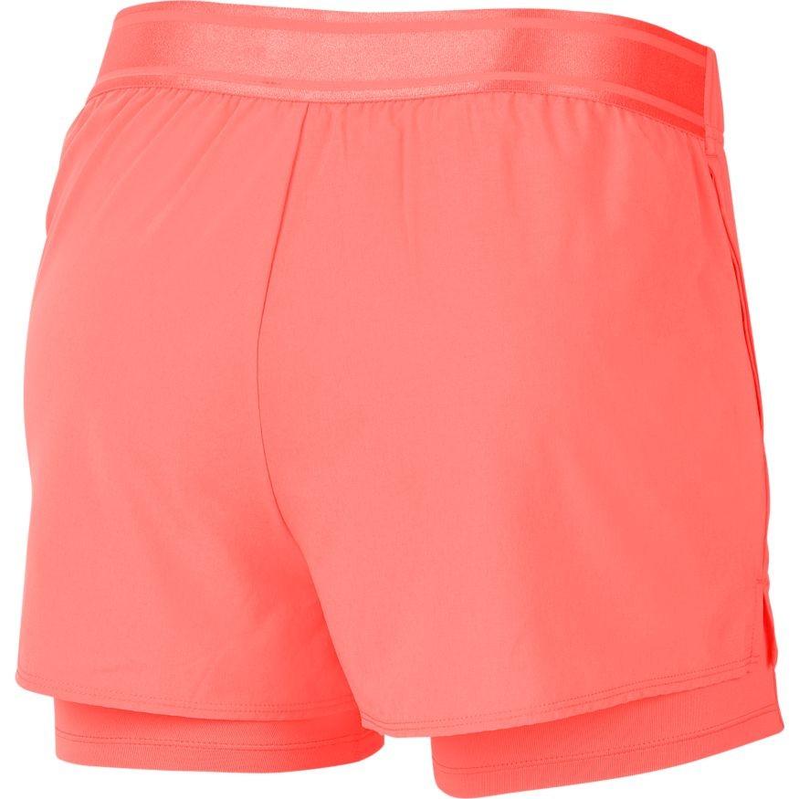 Теннисные шорты женские Nike Court Flex Short sunblush/white
