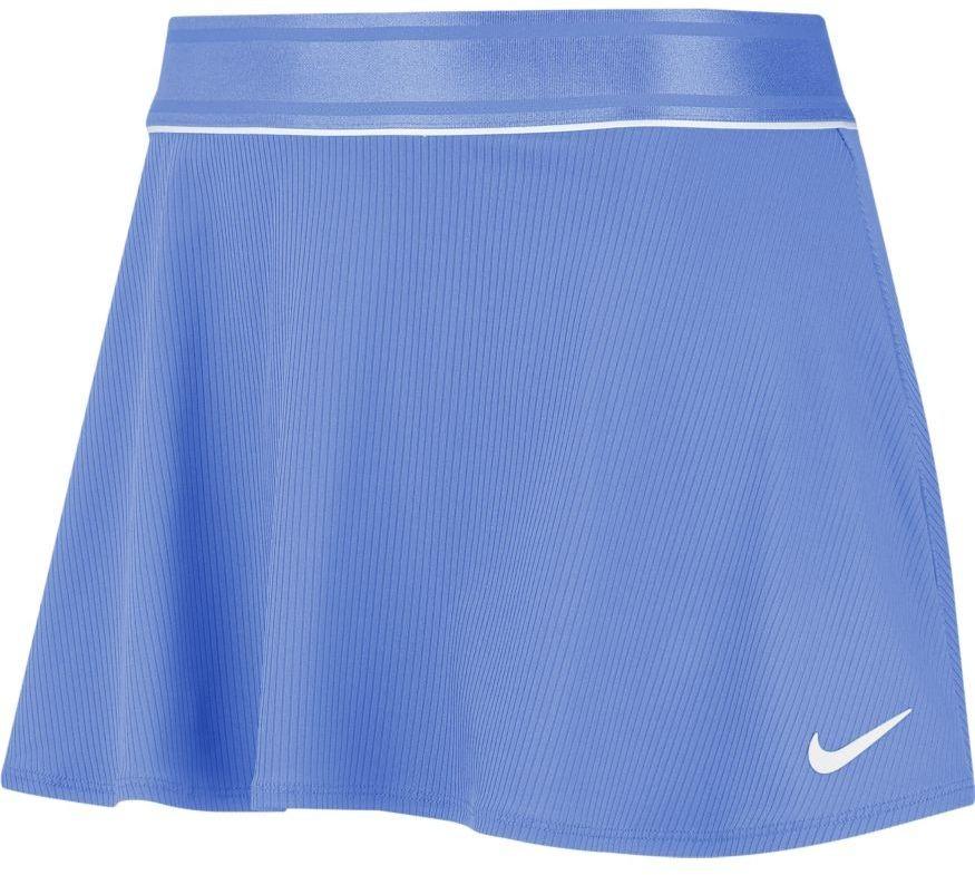 Теннисная юбка женская Nike Court Dry Flounce Skirt royal pulse/white/white