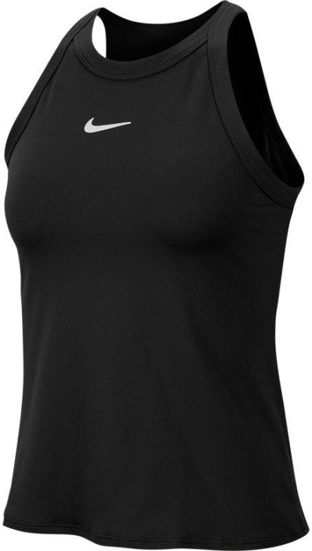 Теннисная майка женская Nike Court Dry Tank black/black/white