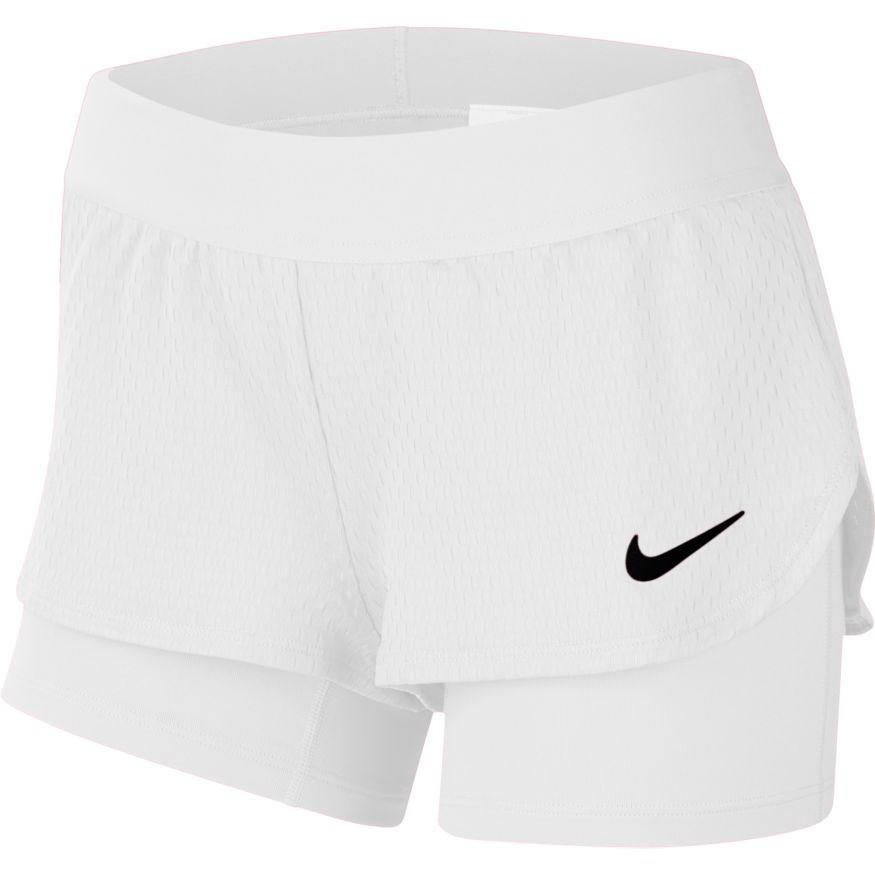 Теннисные шорты детские Nike Girls Court Flex Short white/black