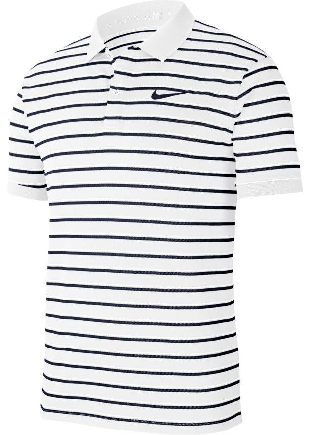 Теннисная футболка мужская Nike Court Dry Pique Polo GX white/obsidian