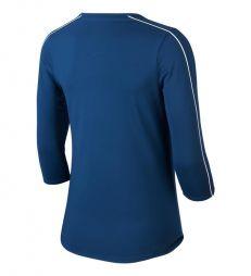 Тенісна футболка жіноча Nike Court Women 3/4 Sleeve Top valerian blue/white/white/white