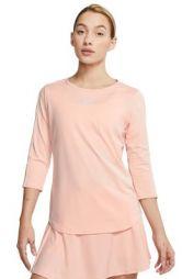 Тенісна футболка жіноча Nike Court Women 3/4 Sleeve Top washed coral/white/white/white