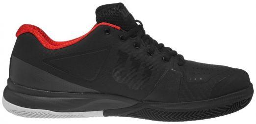 Тенісні кросівки чоловічі Wilson Rush Pro 2.5 ГРУНТ black/ebony/wilson red Тенісні кросівки чоловічі Wilson Rush Pro 2.5 ГРУНТ black/ebony/wilson red