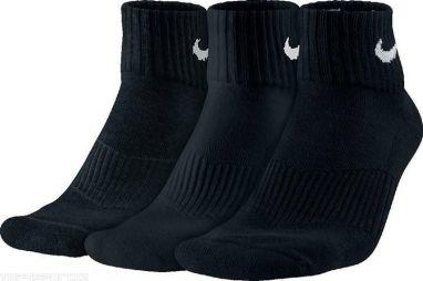 Nike Value Cushioned Quarter Ankle 3-pack/black Nike Value Cushioned Quarter Ankle 3-pack/black