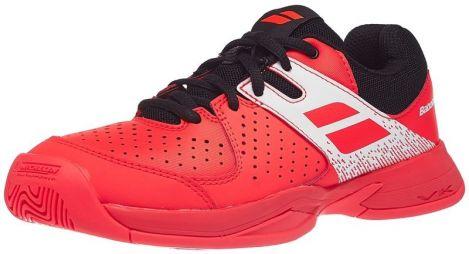 Дитячі тенісні кросівки Babolat Pulsion All Court Junior fluo strike/black Дитячі тенісні кросівки Babolat Pulsion All Court Junior fluo strike/black
