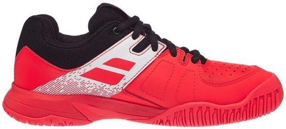 Дитячі тенісні кросівки Babolat Pulsion All Court Junior fluo strike/black Дитячі тенісні кросівки Babolat Pulsion All Court Junior fluo strike/black