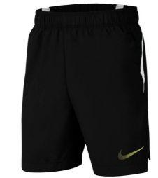 Тенісні шорти дитячі Nike Boys Woven Short black/white/volt Тенісні шорти дитячі Nike Boys Woven Short black/white/volt