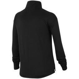 Тенісна футболка дитяча Nike Girls Long Sleeve Half Zip Running Top black Тенісна футболка дитяча Nike Girls Long Sleeve Half Zip Running Top black