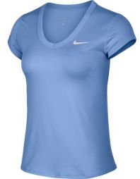Тенісна футболка жіноча Nike Court Top royal pulse/white