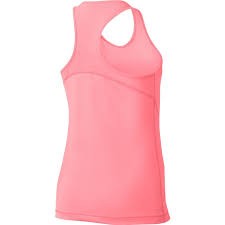 Теннисная майка детская Nike Pro Tank pink gaze/white
