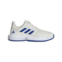 Дитячі тенісні кросівки adidas CourtJam Junior white/royal blue/white Дитячі тенісні кросівки adidas CourtJam Junior white/royal blue/white