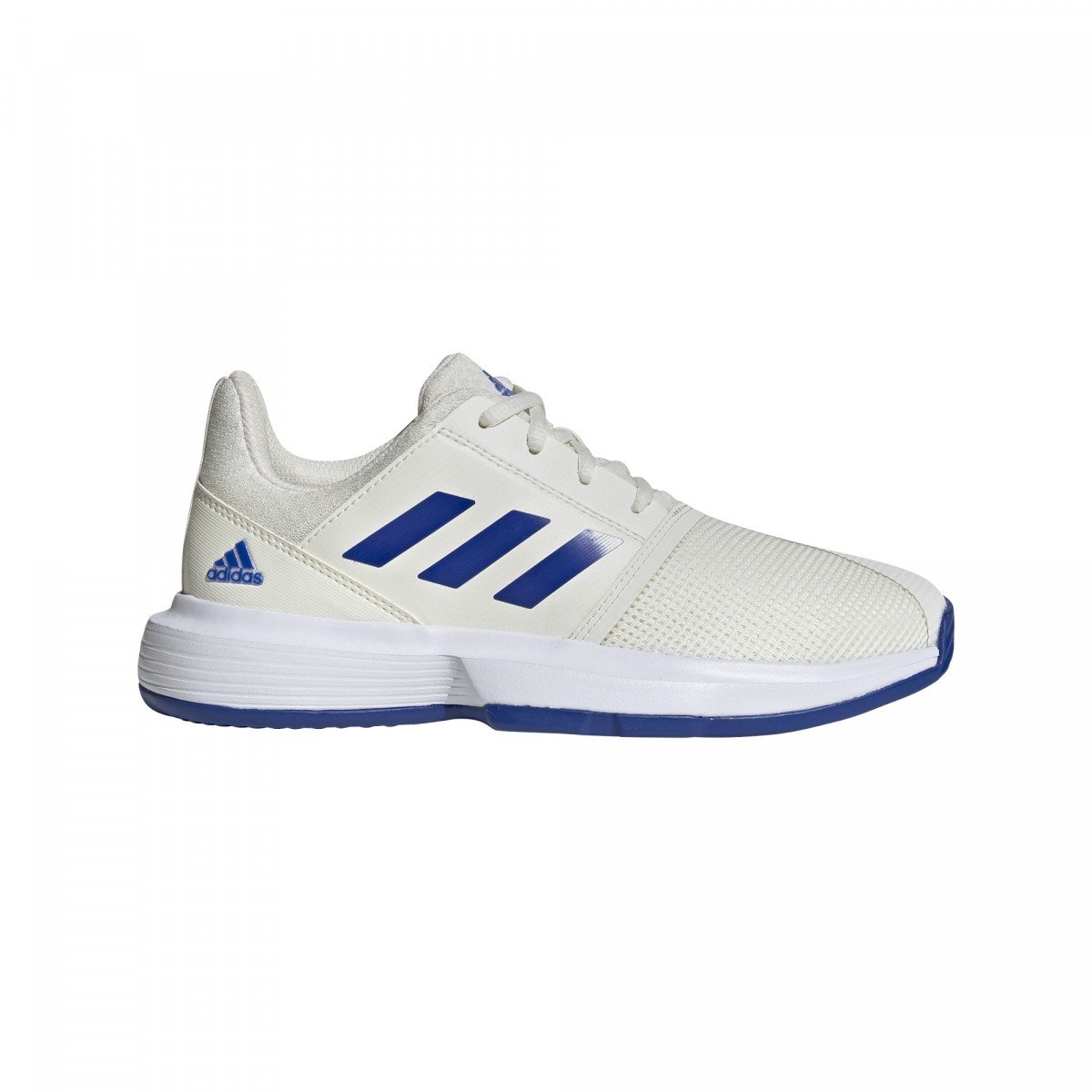 Детские теннисные кроссовки adidas CourtJam Junior white/royal blue/white