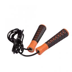 Скакалка LiveUp PVC JumpRope black/orange