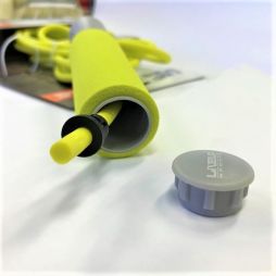 Скакалка LiveUp PVC Foam Handle JumpRope green/grey