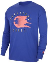 Тенісна футболка чоловіча Nike Court Tee LS Challenge light concord Тенісна футболка чоловіча Nike Court Tee LS Challenge light concord