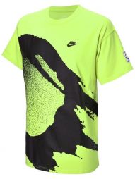 Тенісна футболка чоловіча Nike Court Tee Challenge Fireball cyber Тенісна футболка чоловіча Nike Court Tee Challenge Fireball cyber