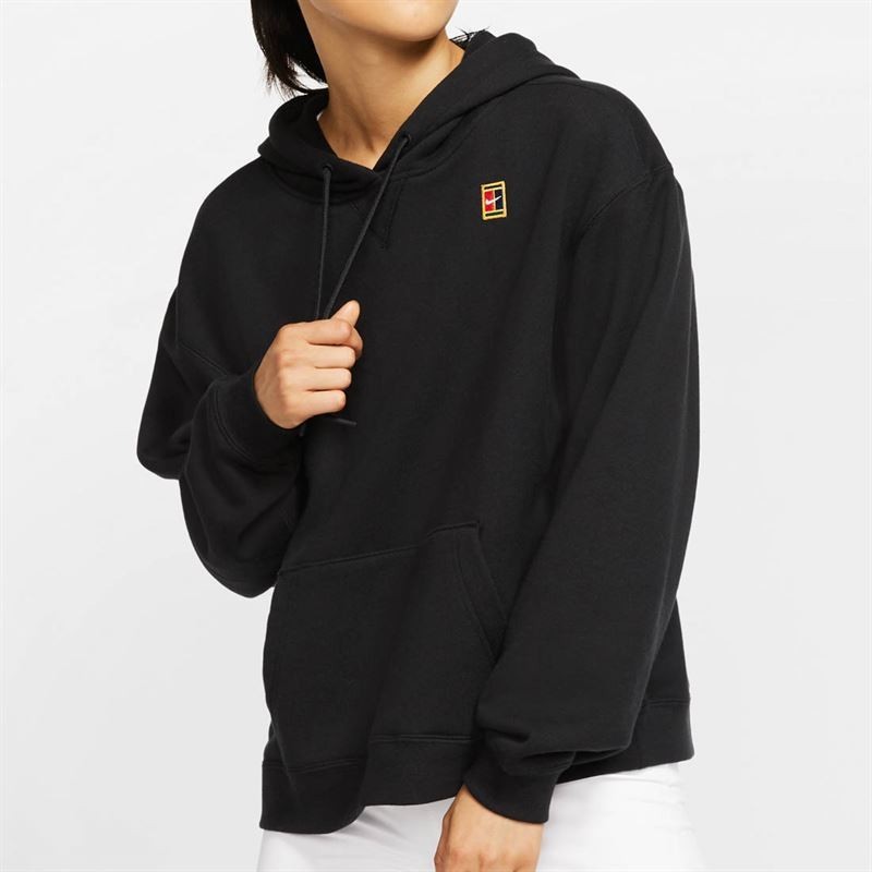 Реглан женский Nike Court Heritage Hoodie black/black